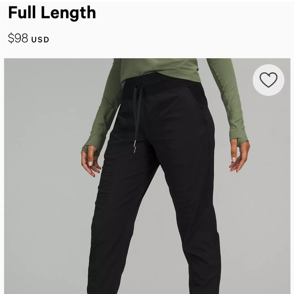 Lulu lemon dance studio pants size 6